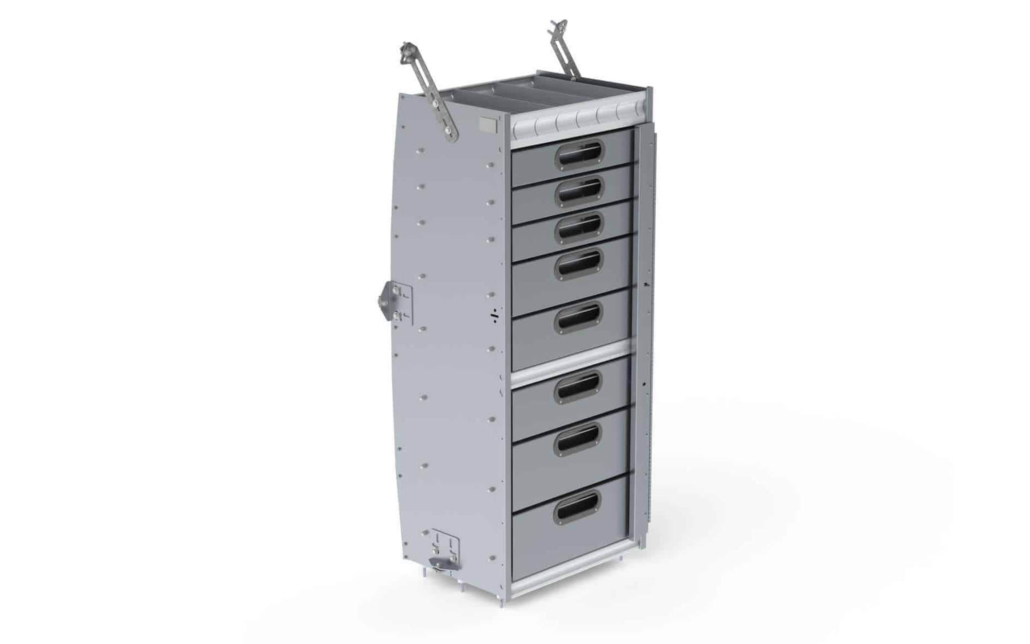 8 Drawer aluminum cabinet