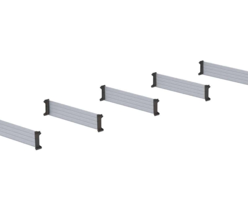 Standard height shelf dividers