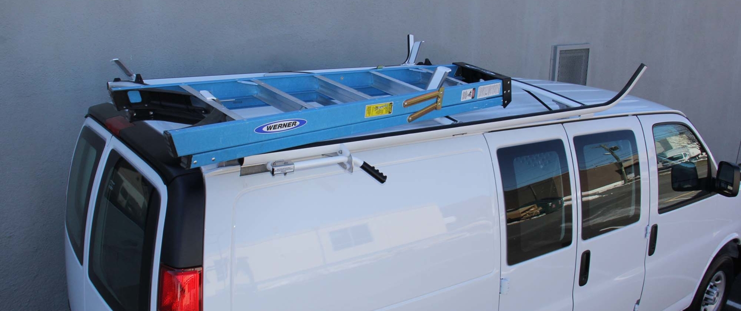 Clamp Down Ladder Rack on a Chevy Express