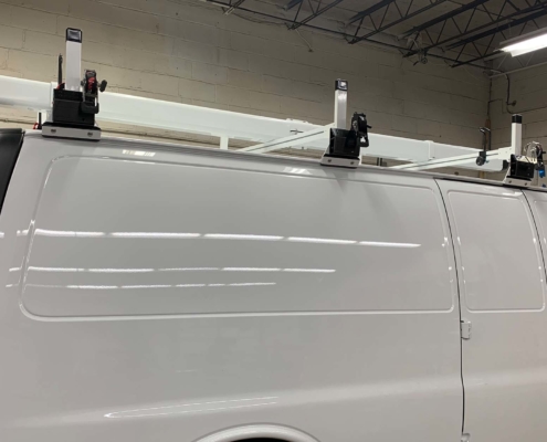 Optional Ratchet Tie-Downs on Chevy Express
