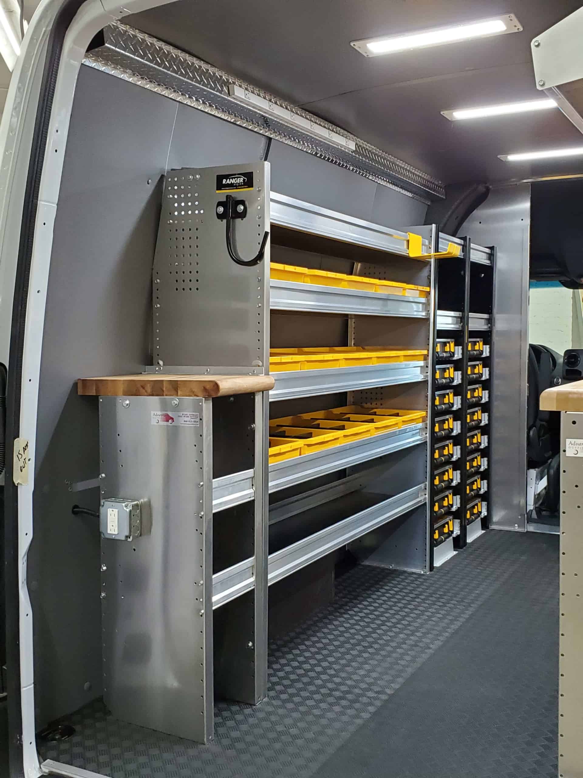 Van racking for trade, service and fleets