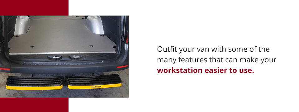 Outfit your van to make your workstation easier to use