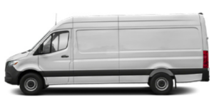 White Sprinter Van